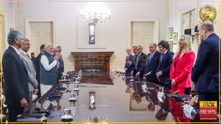 ඉන්දියානු සහ ආජන්ටිනා නායකයෝ ඩ්‍රෝන යානා ගැන සාකච්ඡාවක්