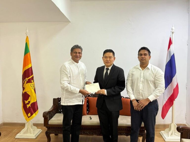 Member of Parliament Hon Dilith Jayaweera pays his condolences to the Thai Ambassador today!
